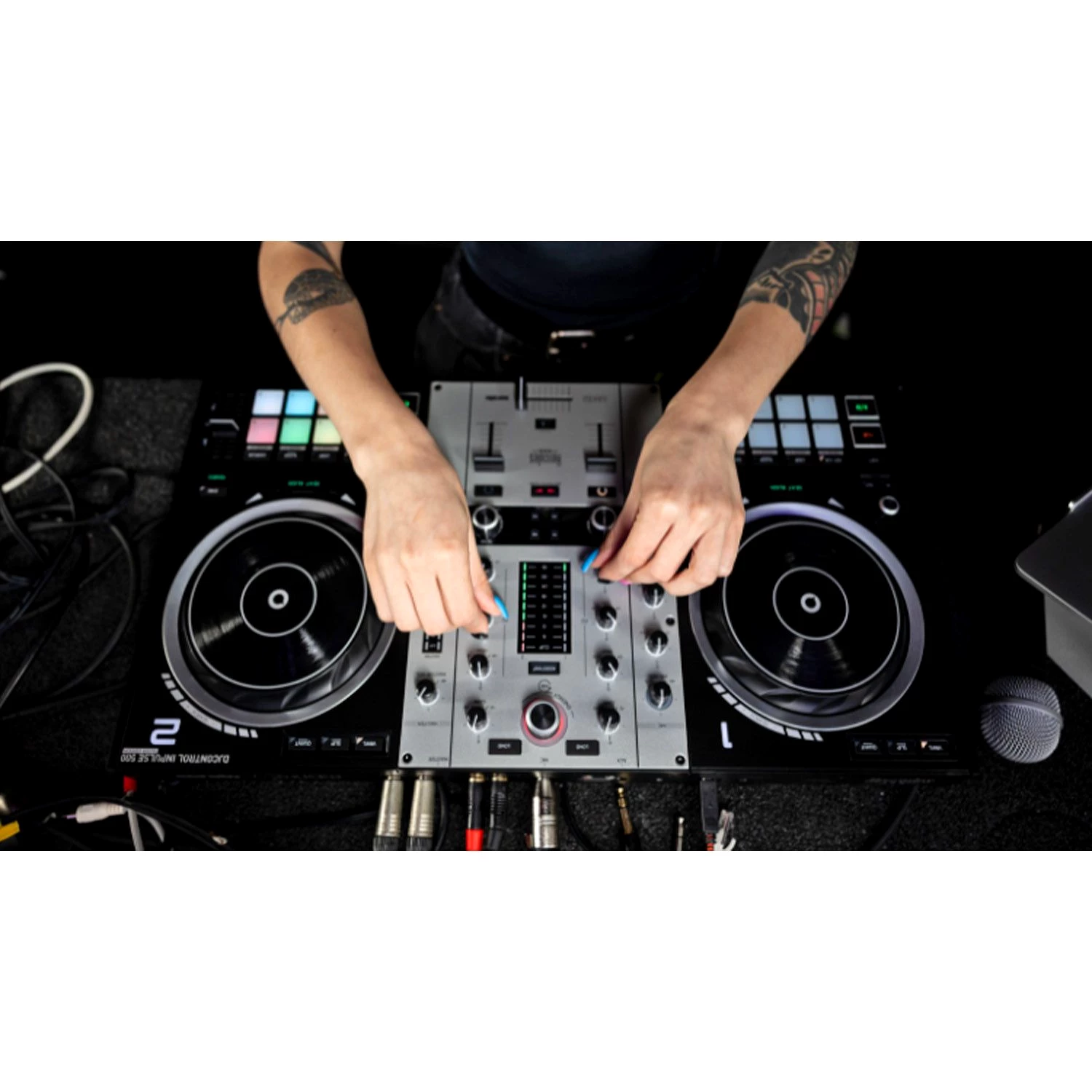 HERCULES DJ Controller Hercules DJ Controller Inpulse 500 Silver Edition, , Inklusive Software