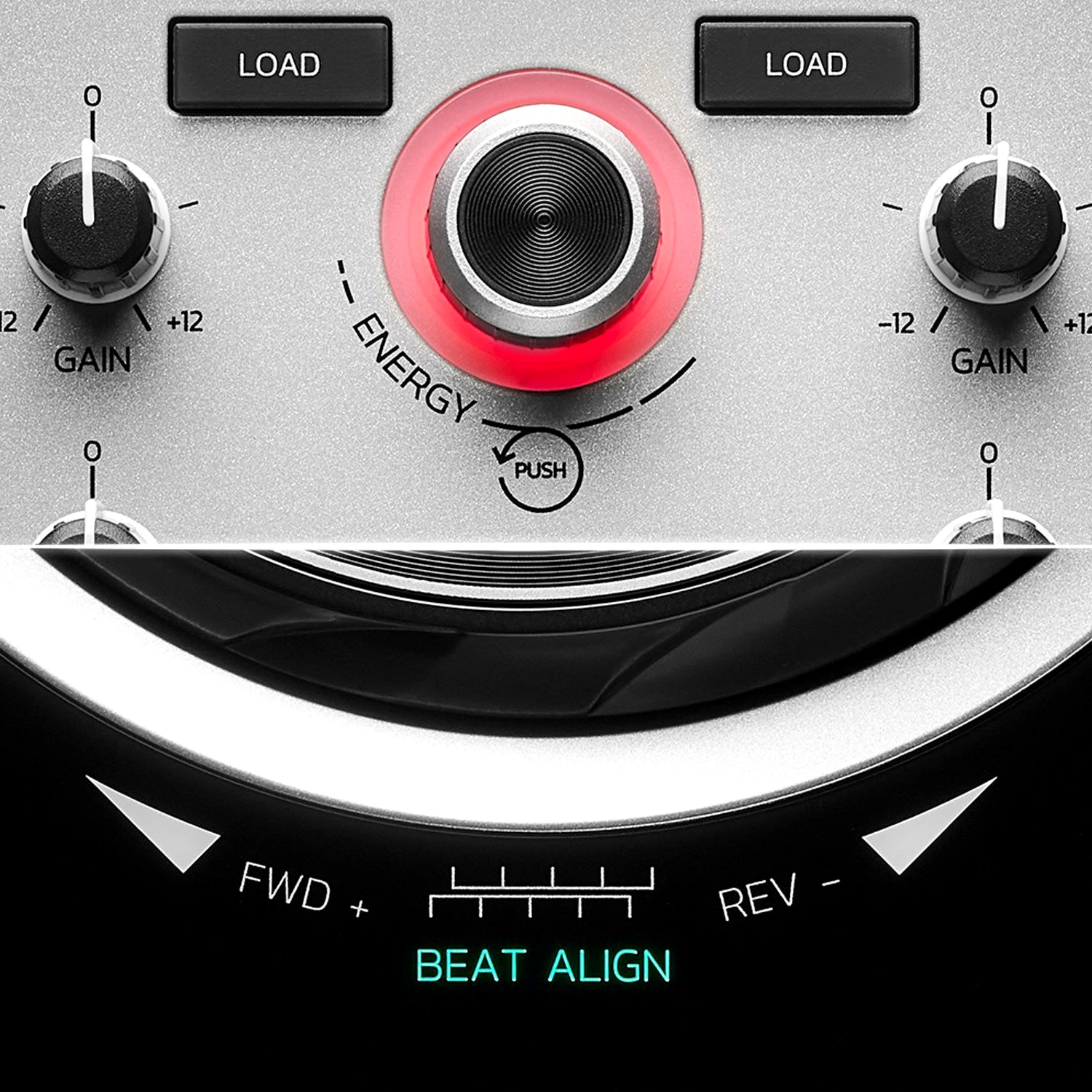 HERCULES DJ Controller Hercules DJ Controller Inpulse 500 Silver, DJ45 Kopfhörer und Tuch