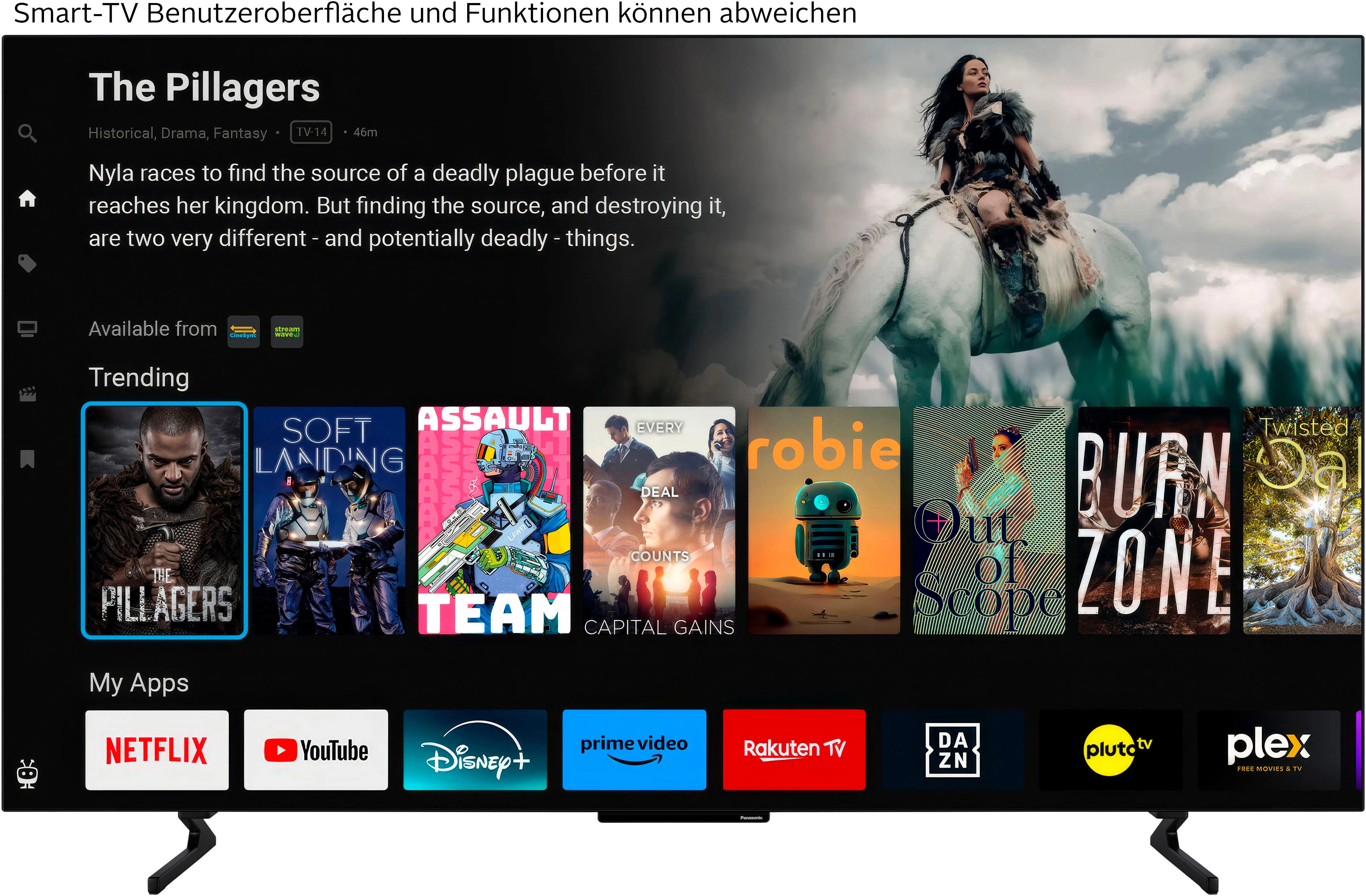 Panasonic TB-65Z60AEG OLED-Fernseher (164 cm/65 Zoll, 4K Ultra HD, Smart-TV)